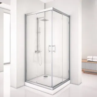 Душевой уголок Aquanet Alfa Cube NAA1142 185041 100x100 см стекло прозрачное профиль хром